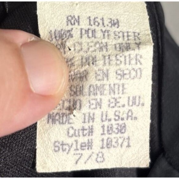 VNTG Helene Blake Women’s Dress Size M Layered Chiffon Velvet Burnout Whimsigoth - Picture 14 of 14